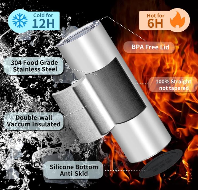 BBP Football Skinny 20oz Tumbler