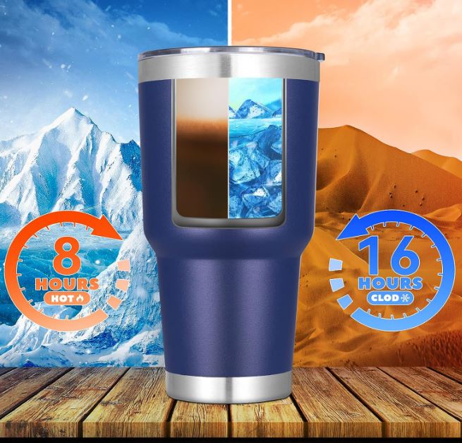 James Wilson Young Middle Hot/ Cold Steel 30oz & 20oz Tumbler