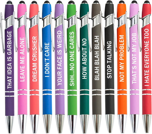 Engraved Soft Touch Pen with Stylus Tip. Personalize with Name | Quote | Motto | Message | Title | Business