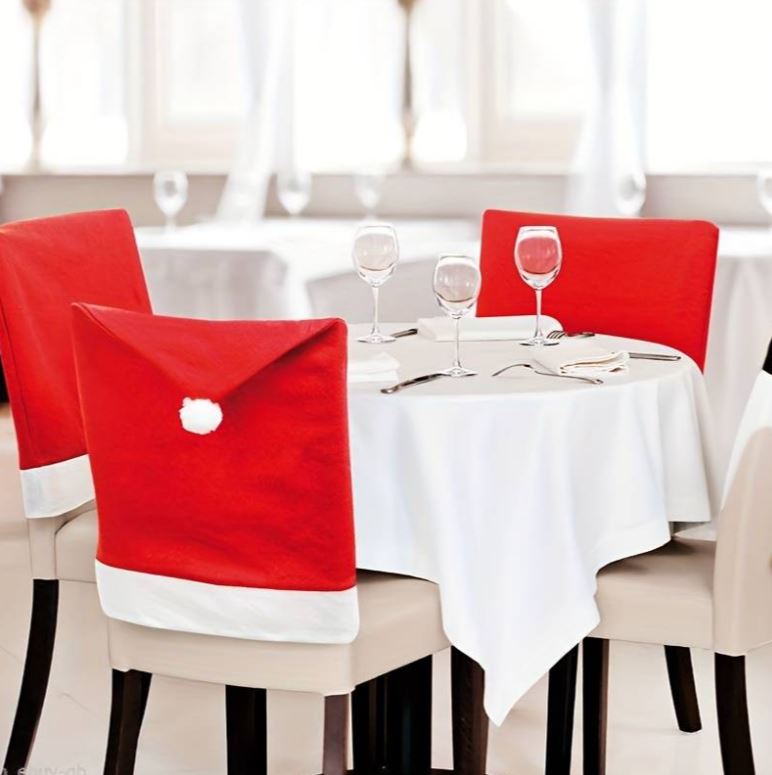 Bayport-Bluepoint Holiday Santa Hat Chair Cover
