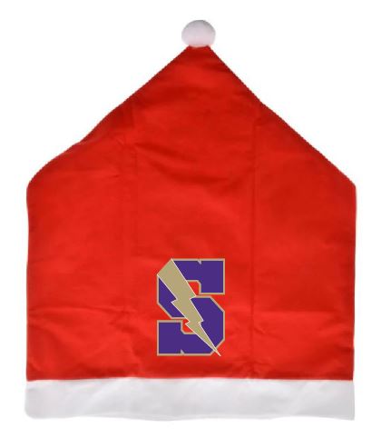 Sayville Holiday Santa Hat Chair Cover