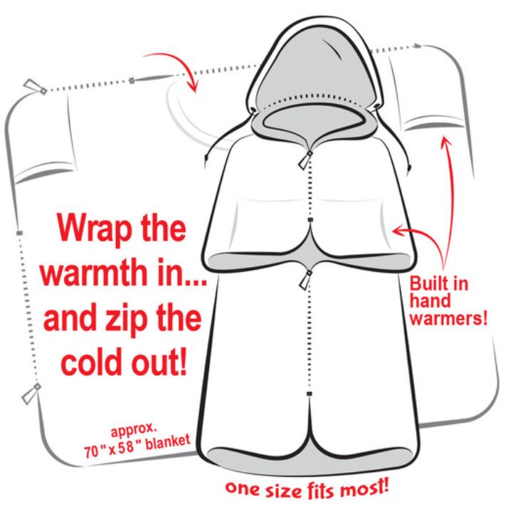 BBP Football Navy Blue Blank Stadium Blankets