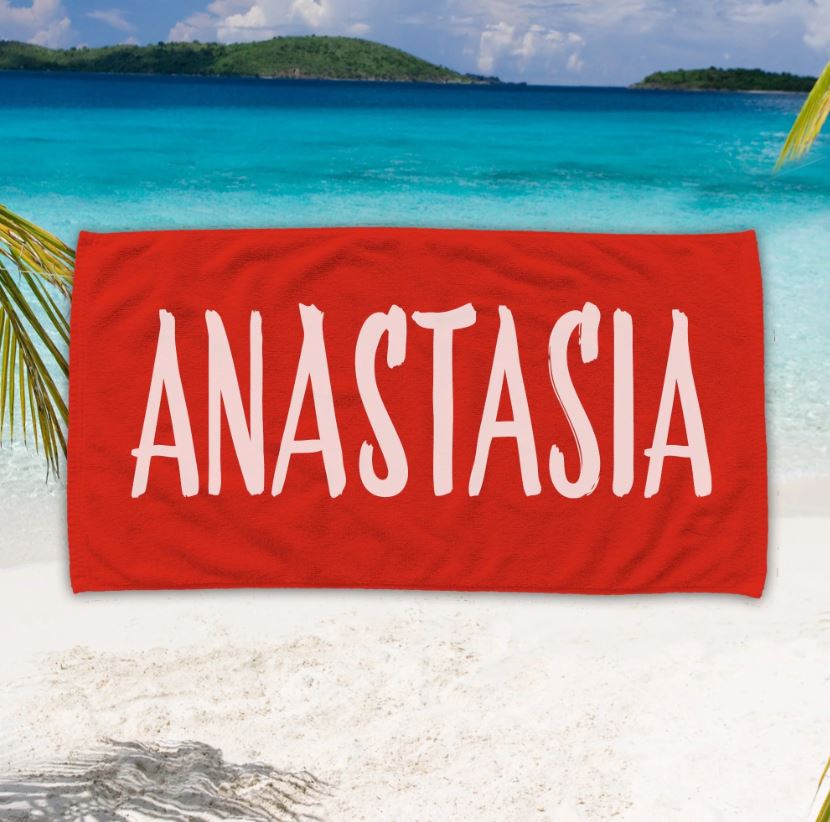 Personalized 30" x 60" Beach/ Pool Towel