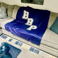 BBP Football School Logo/ Personal Photo Small 30" x 40" Fleece Picnic Blanket