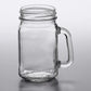 BBP Football Cool Summer Mason Jar with Handle, lid and Stainless Steel Straw