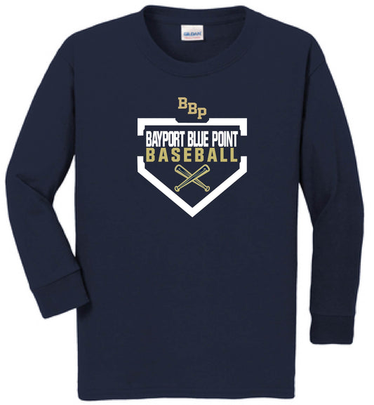 BBP Baseball Navy Blue Long Sleeve Shirt