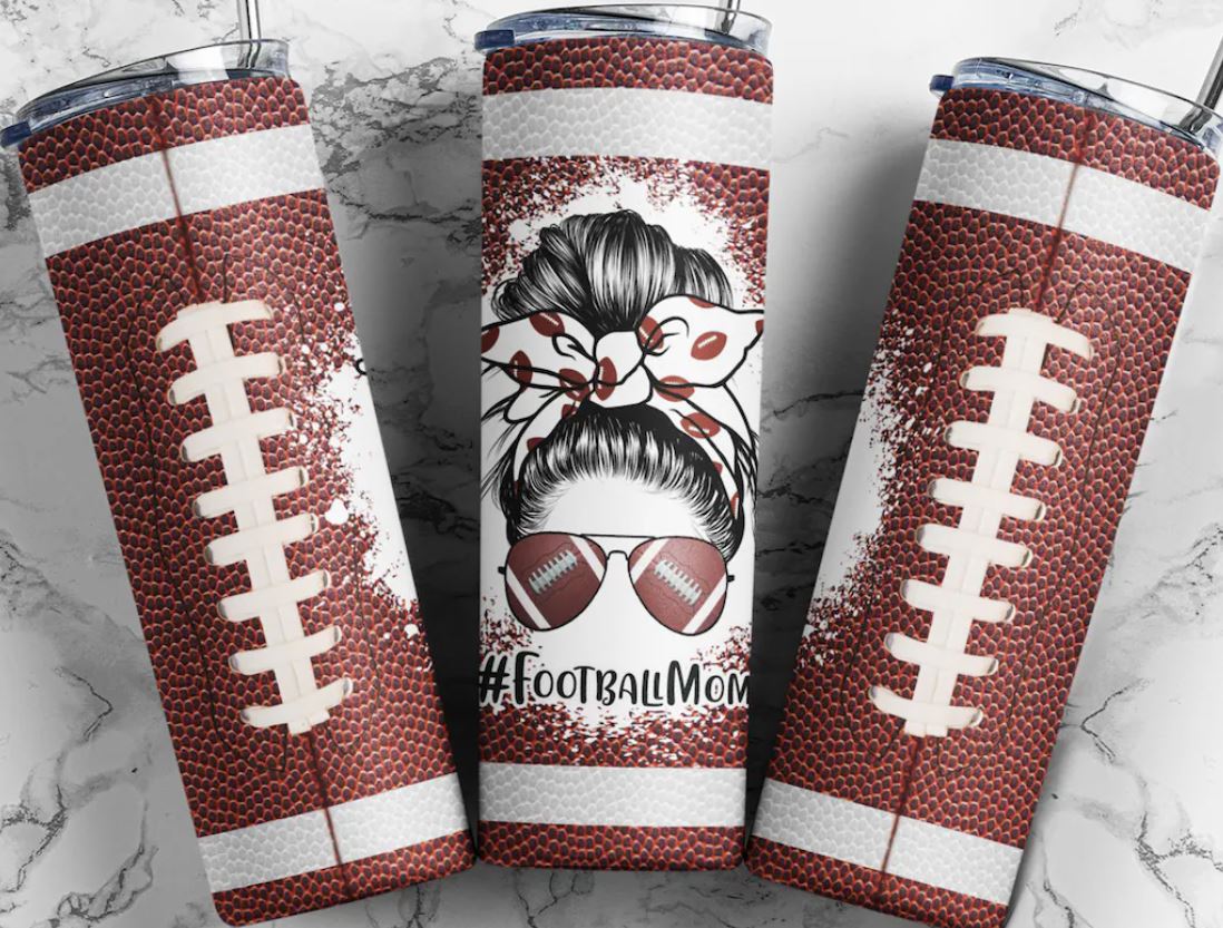 BBP Football Mom 20oz Skinny Tumbler