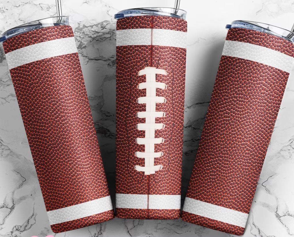 BBP Football 20oz Skinny Tumbler