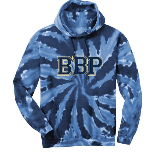 BPE-PTA Navy Blue Winter Tye-Dye Hoodie Pullover