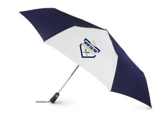 BBP Baseball Navy Blue & White Umbrella